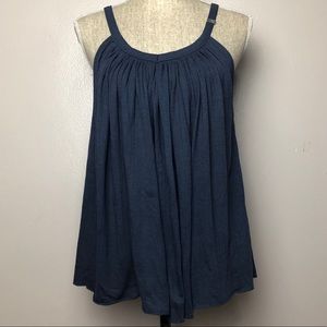 Miss Sixty Trapeze Pleated Tank Top M